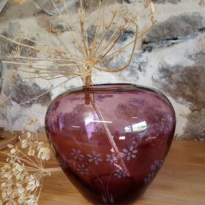 Vase de table "Flower" prune