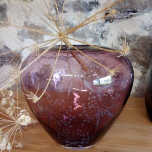 Vase rose ancien